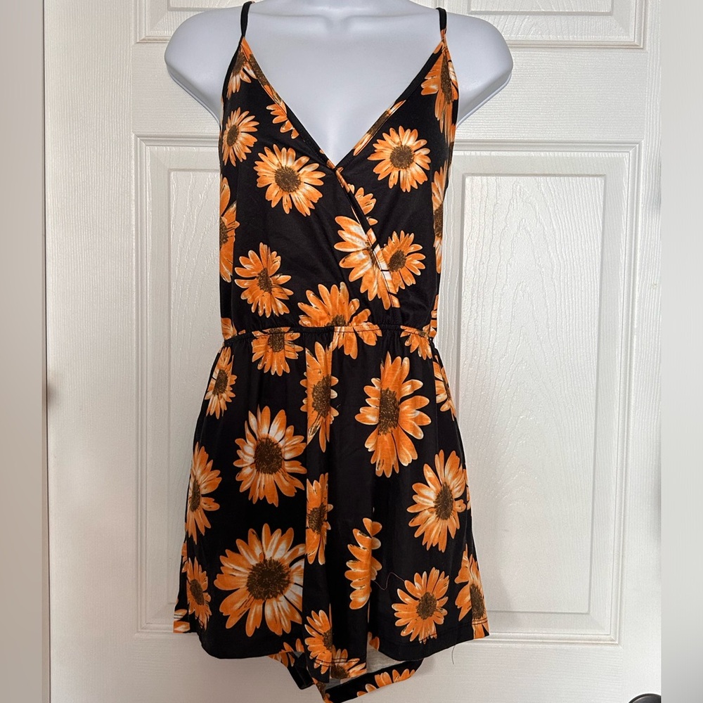 Shein size large sunflower romper